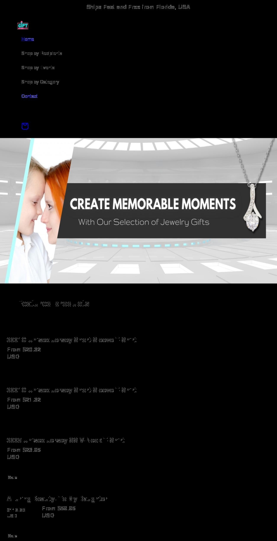 giftgivingnow.com shopify website screenshot