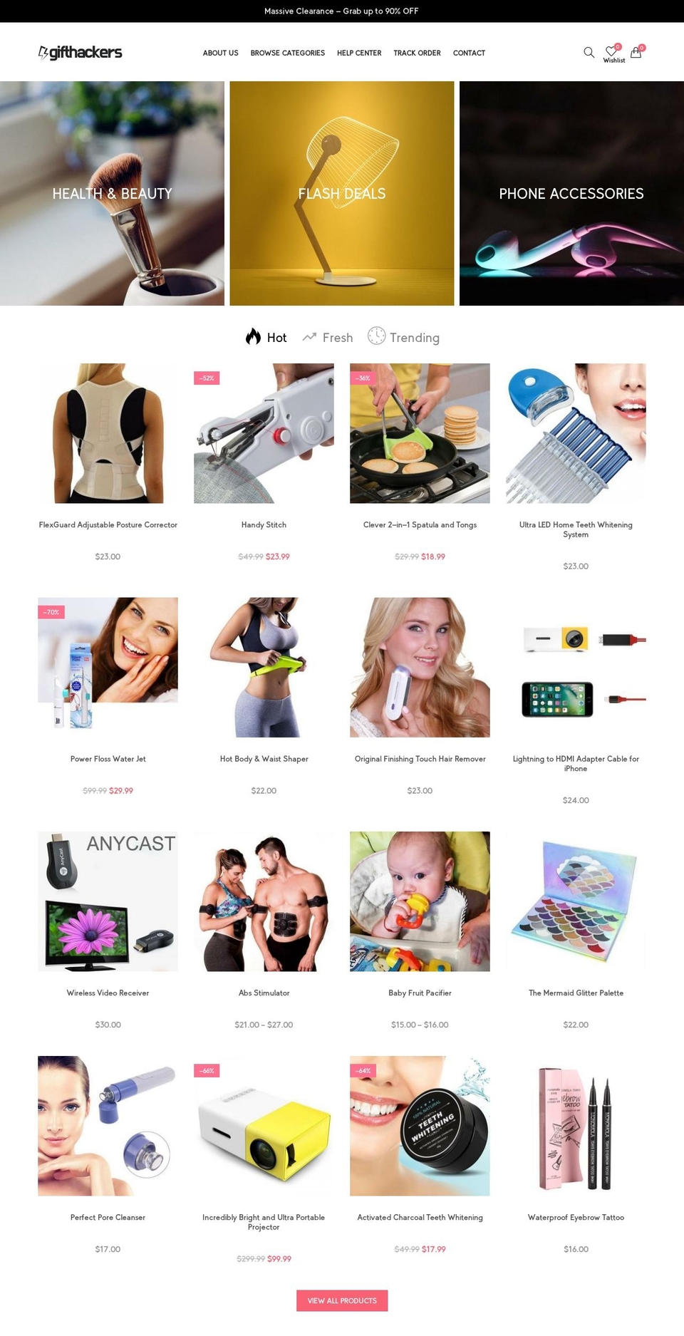 gifthackers.com — Shopify storefront screenshot