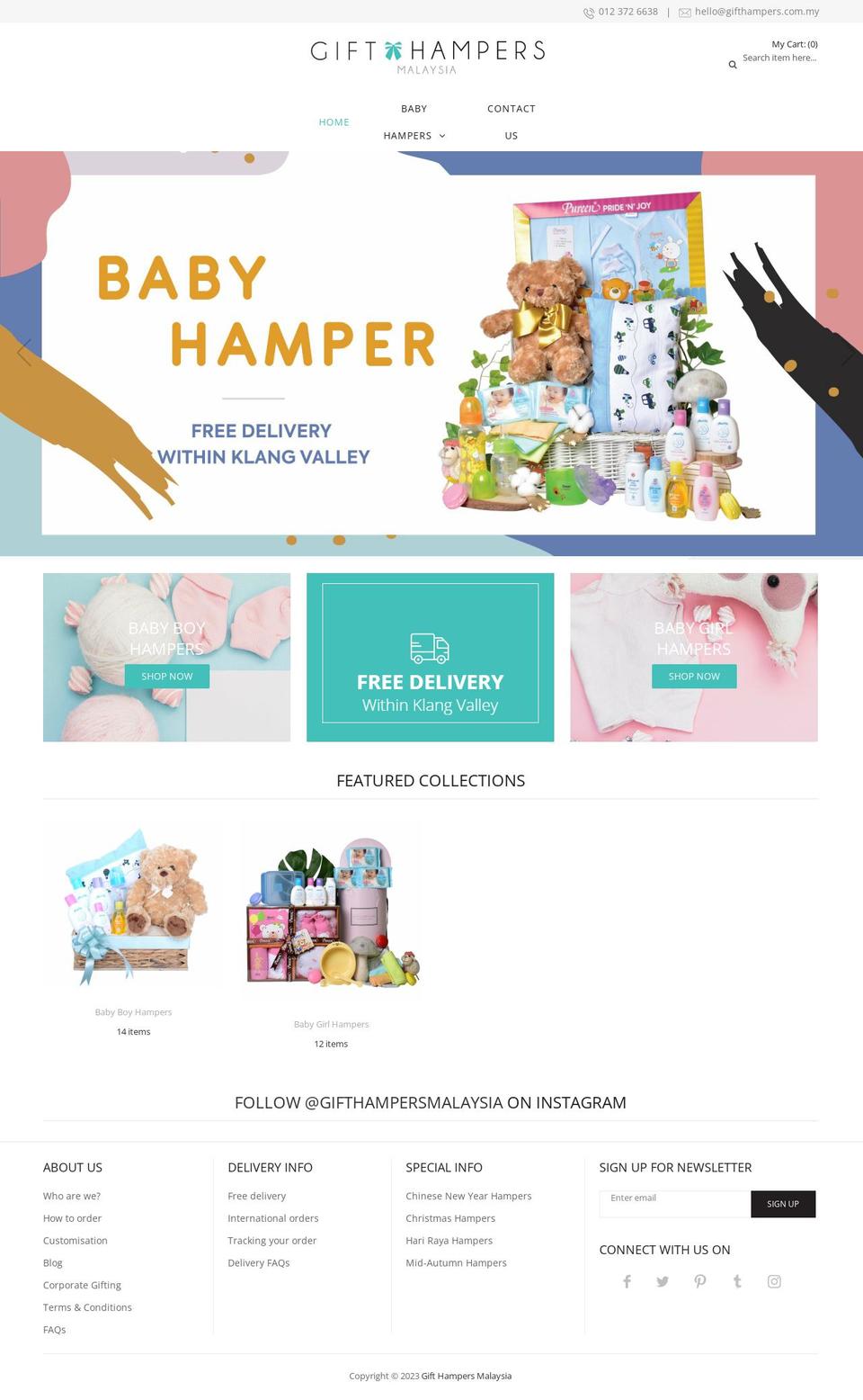 gifthampers.com.my shopify website screenshot