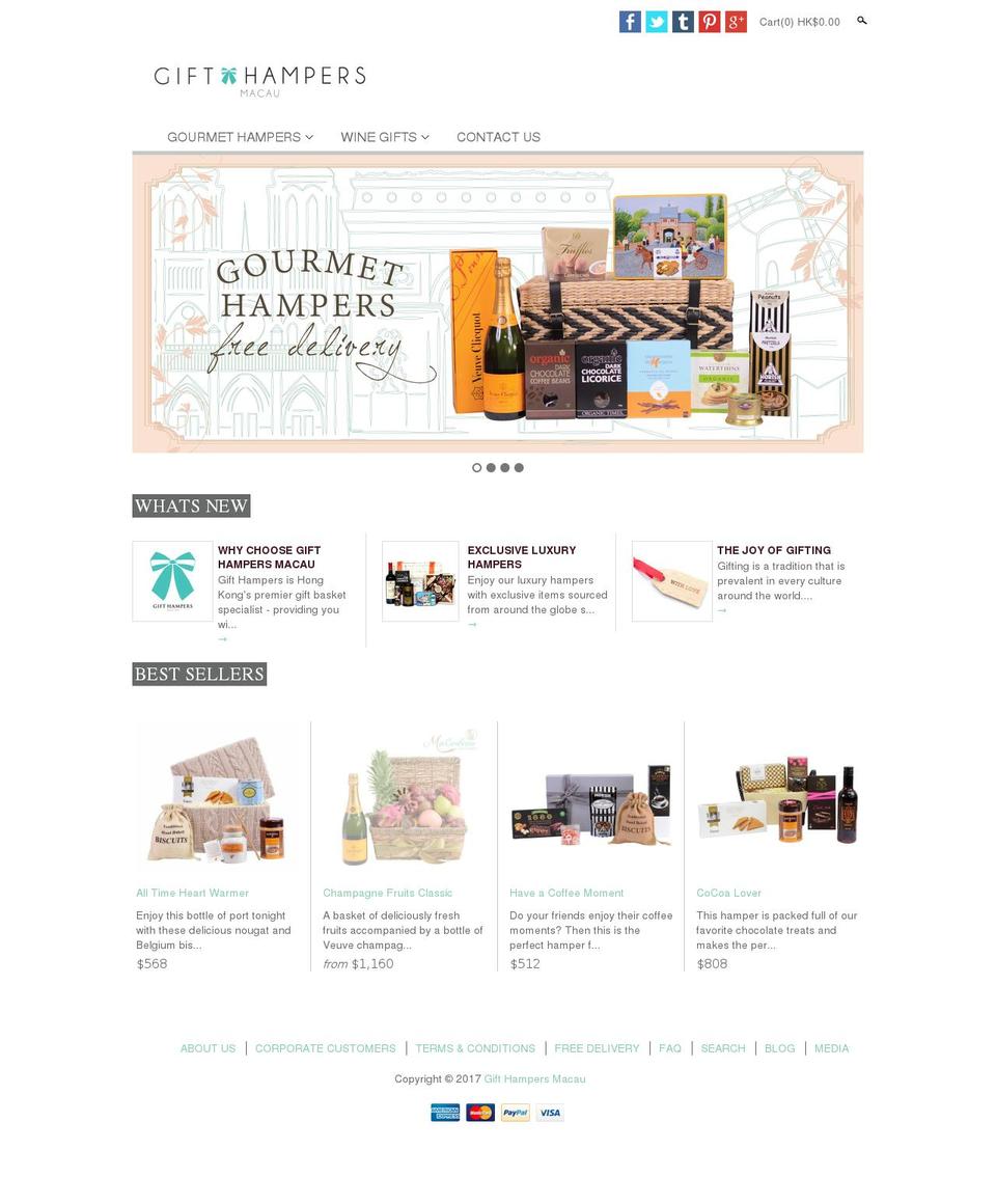 gifthampersmacau.com shopify website screenshot