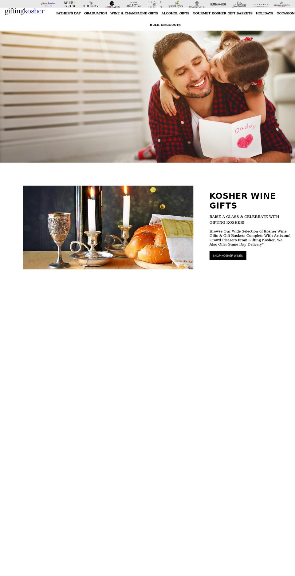 Development Version Shopify theme site example giftingkosher.com