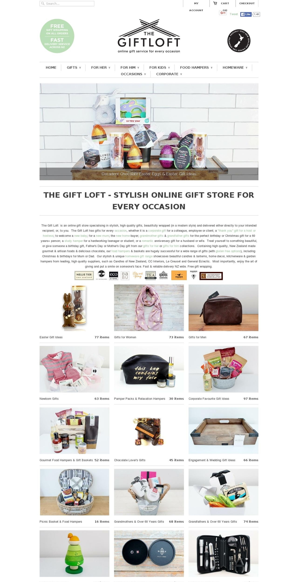 giftloft.co.nz shopify website screenshot