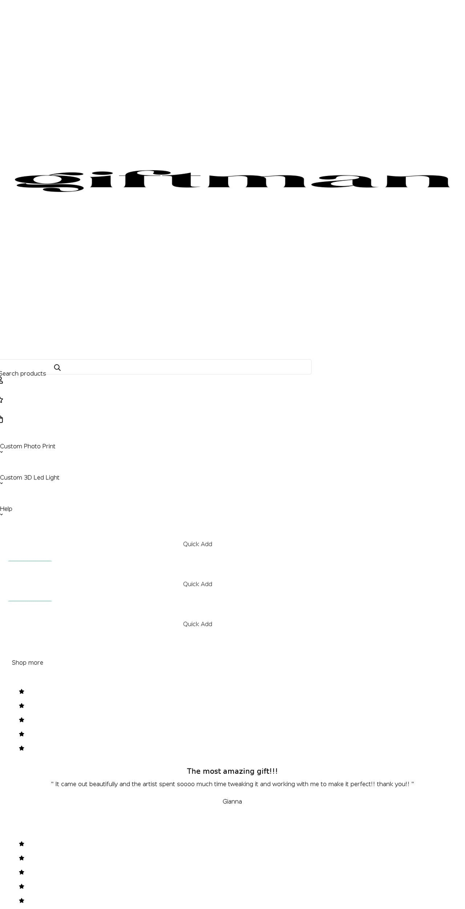 giftman.co shopify website screenshot