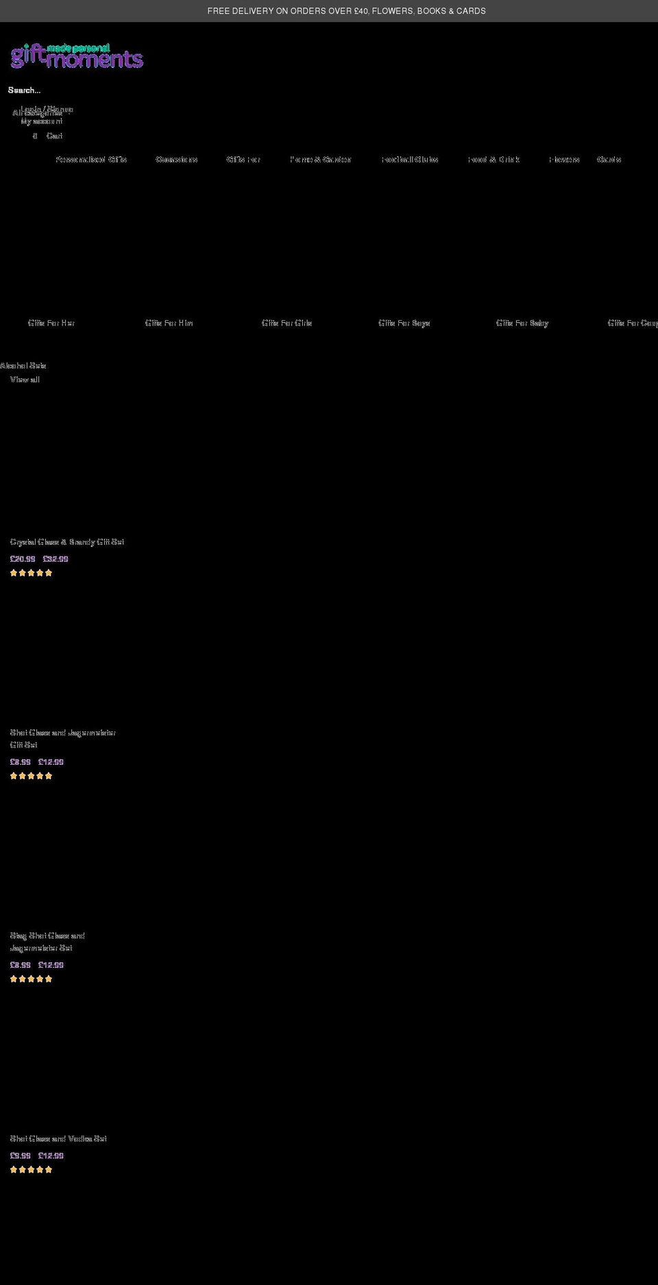 giftmoments.co.uk shopify website screenshot