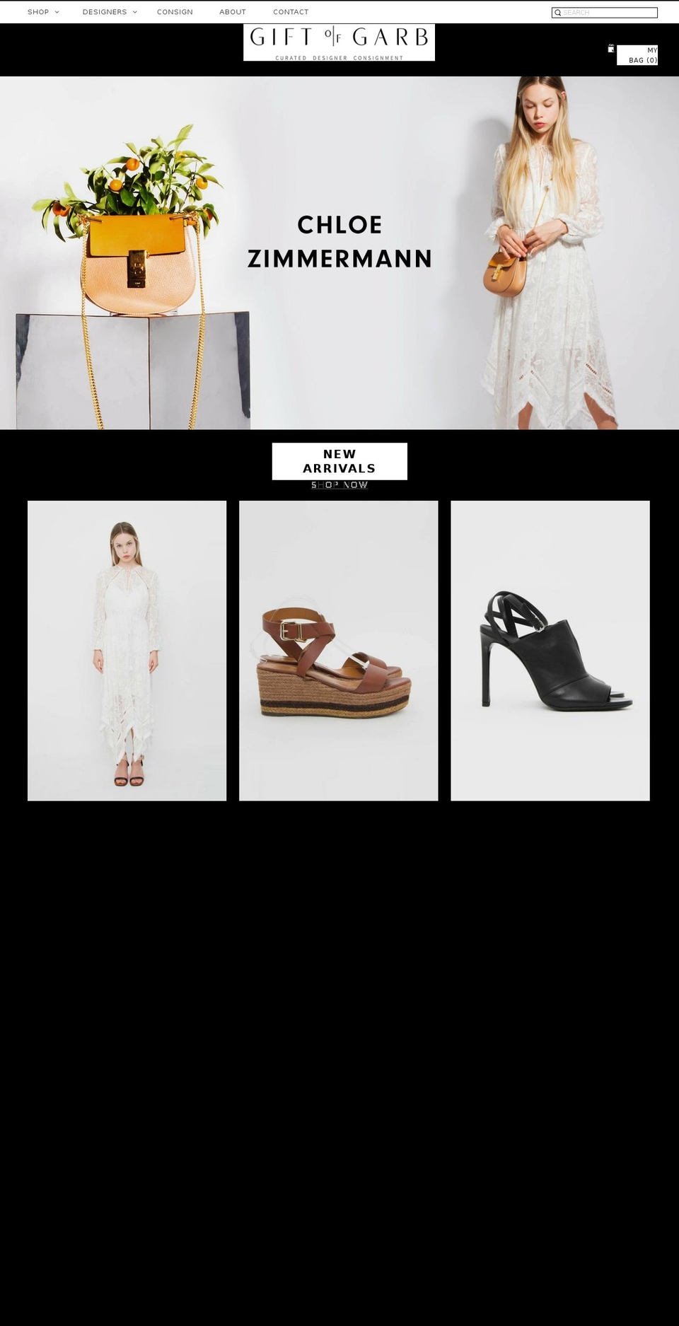 giftofgarb.com shopify website screenshot