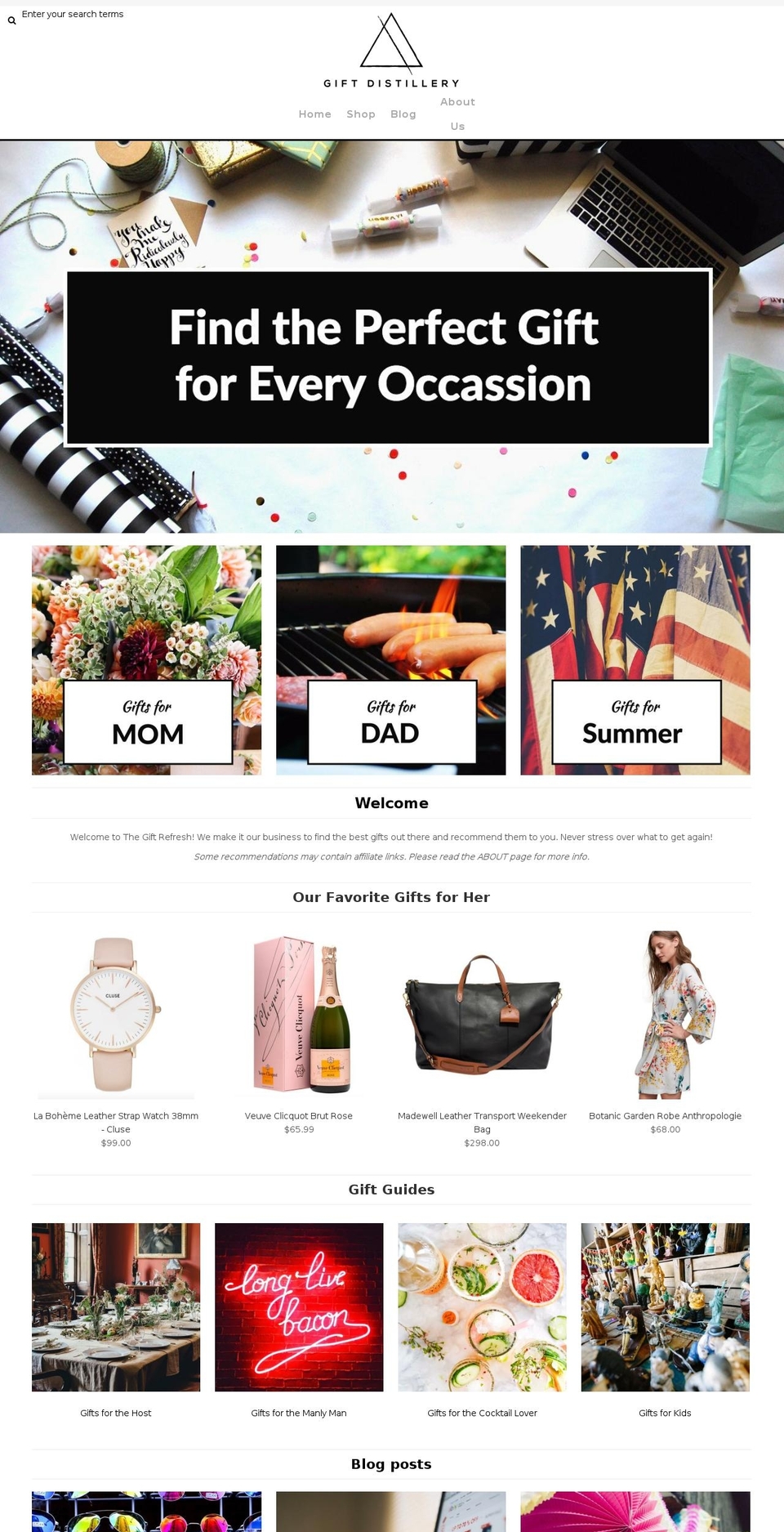 giftrefresh.com — Shopify storefront screenshot