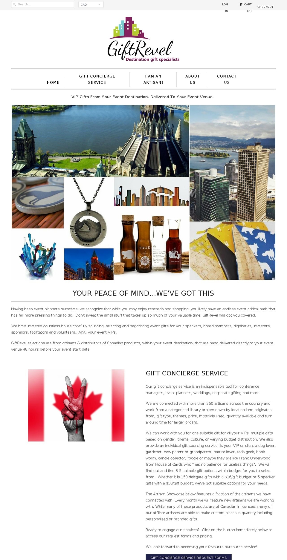 giftrevel.com — Shopify storefront screenshot