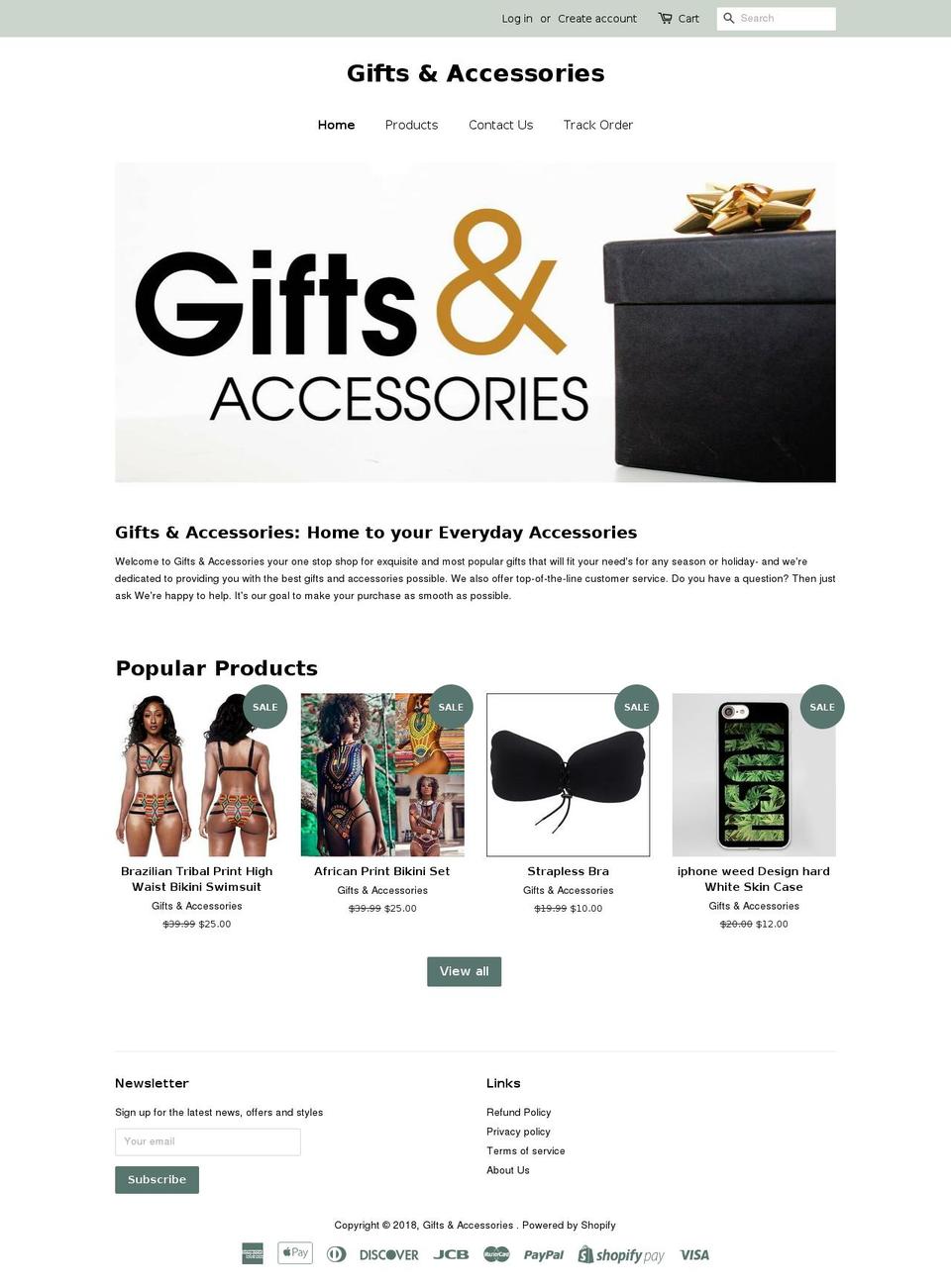 gifts-accessories.com — Shopify storefront screenshot