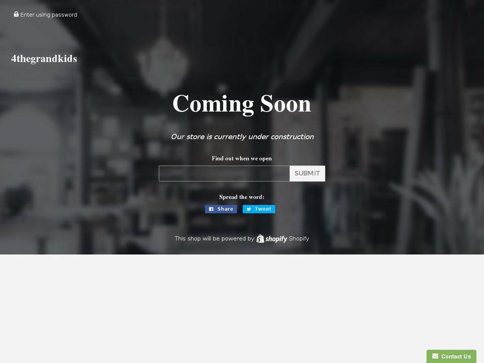 gifts4thegrandkids.com — Shopify storefront screenshot