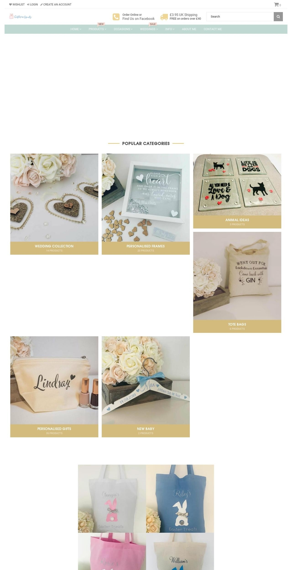 giftsbylinds.com shopify website screenshot