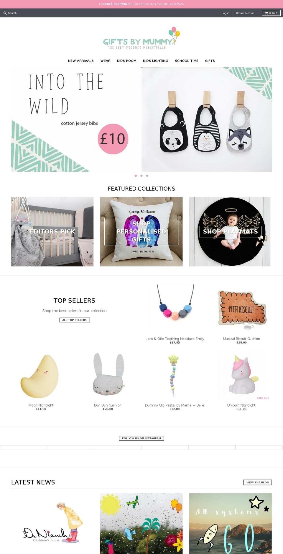 giftsbymummy.com — Shopify storefront screenshot