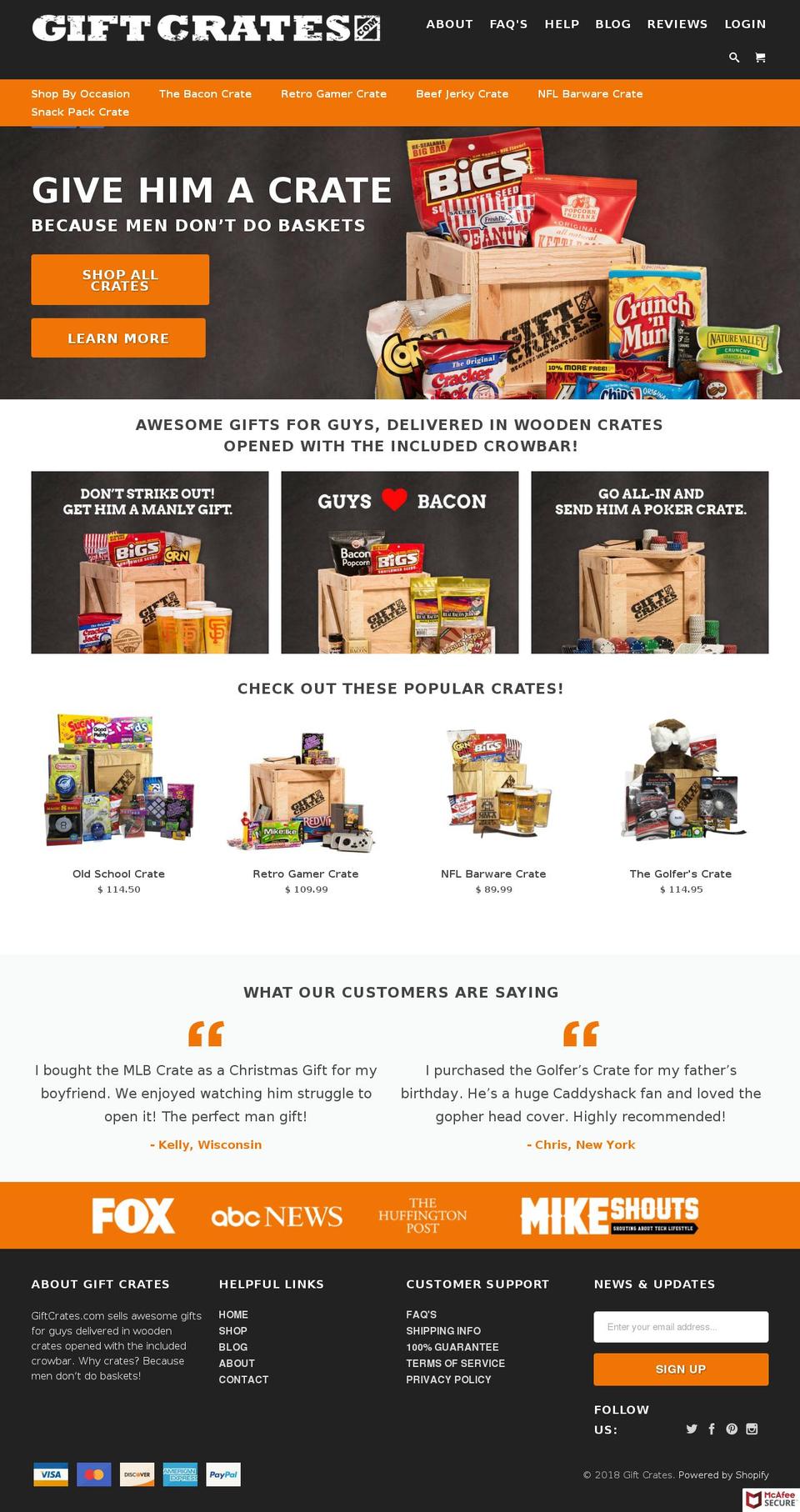 Copy of Gift Crates Shopify theme site example giftscrate.com