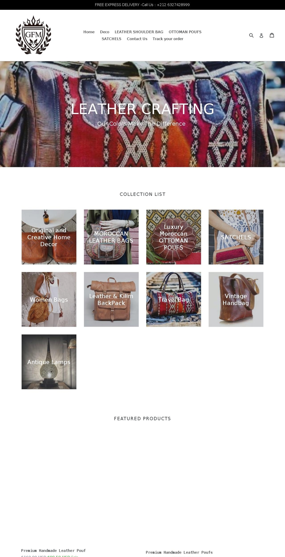 giftsfrommorocco.com shopify website screenshot