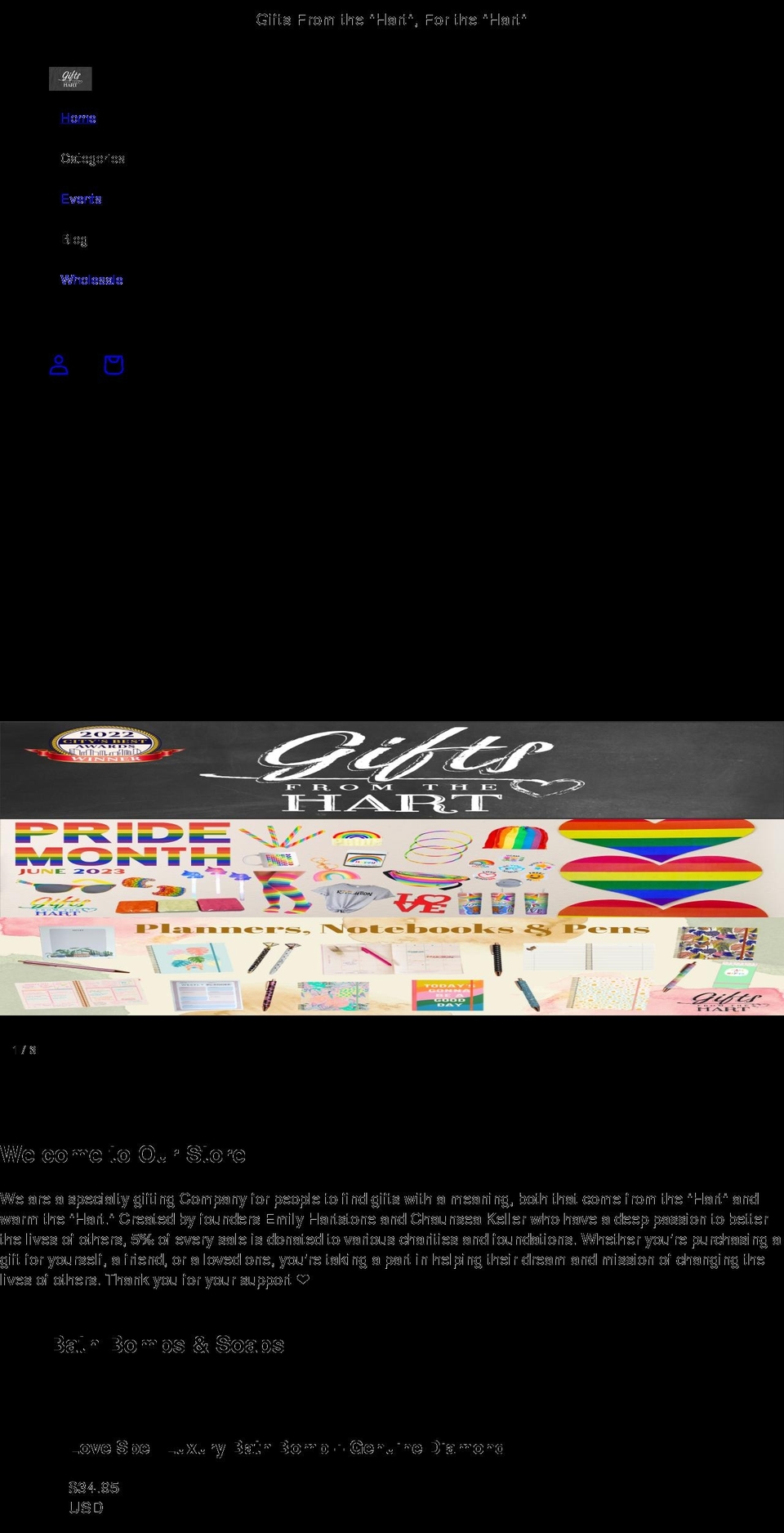 giftsfromthehart.com shopify website screenshot