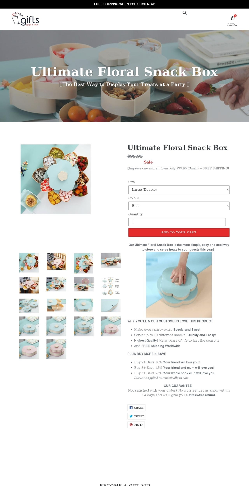 Gifts Shopify theme site example giftsgagsandtech.com