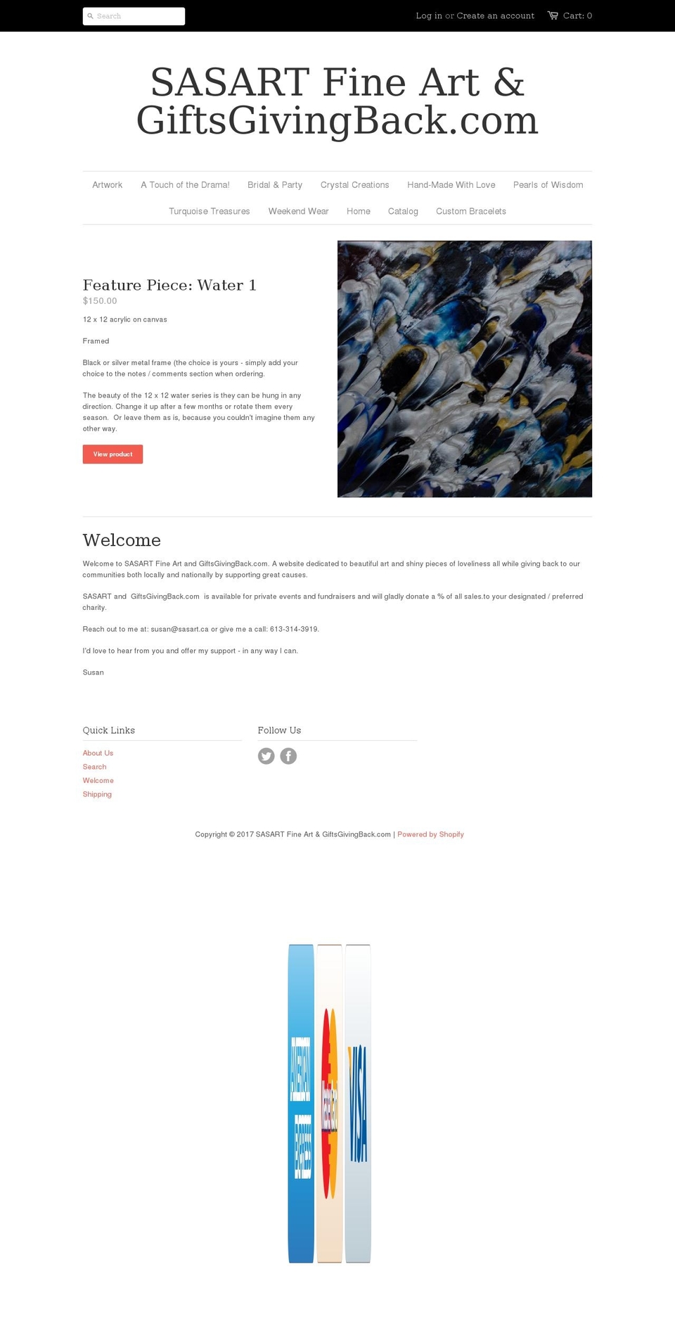 giftsgivingback.com shopify website screenshot
