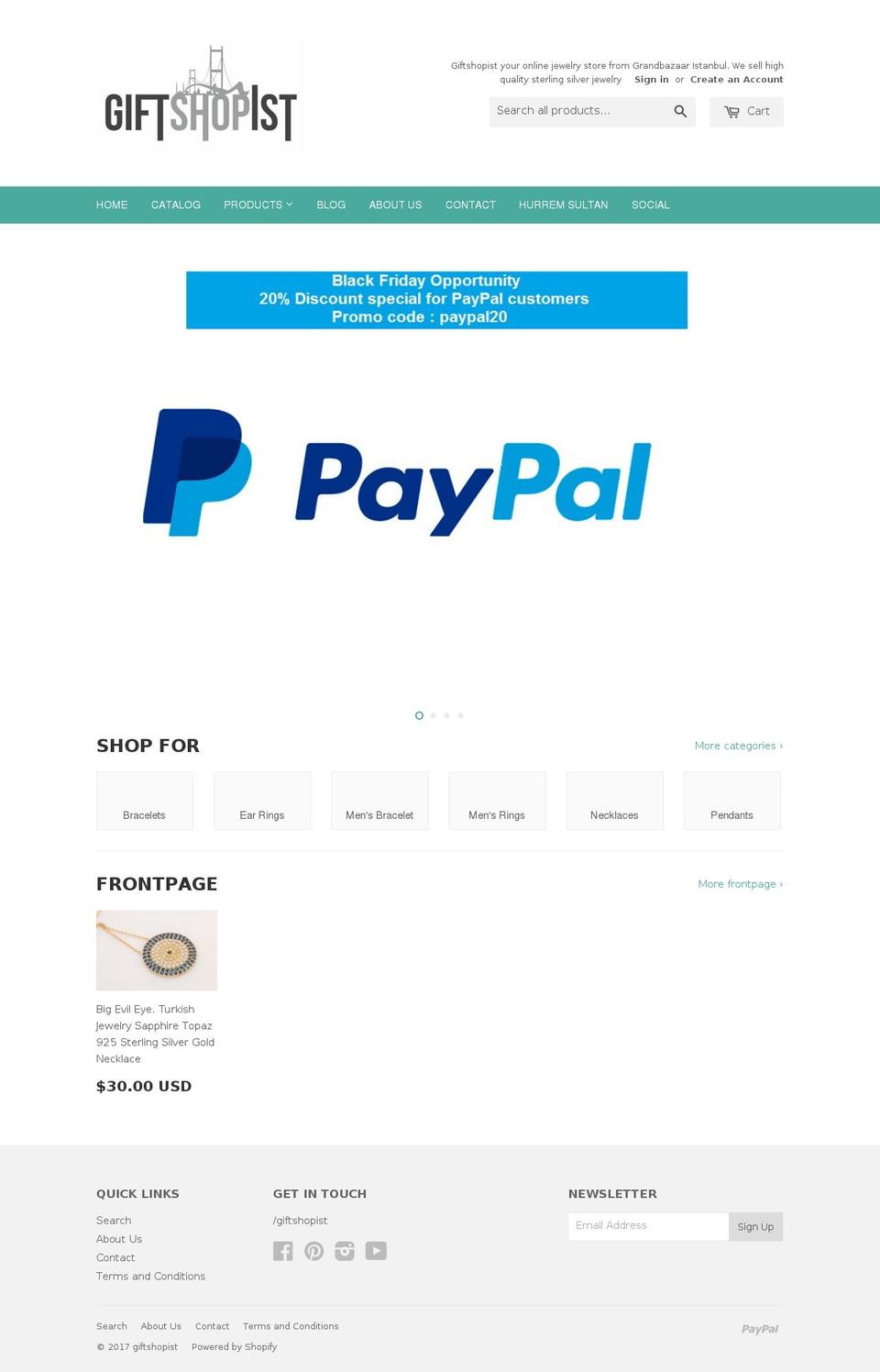 giftshopistanbul.com shopify website screenshot