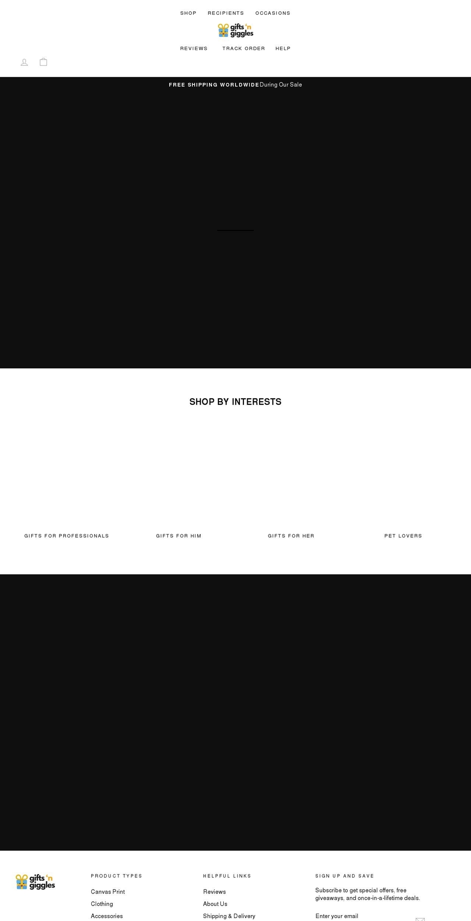 giftsngiggles.shop shopify website screenshot
