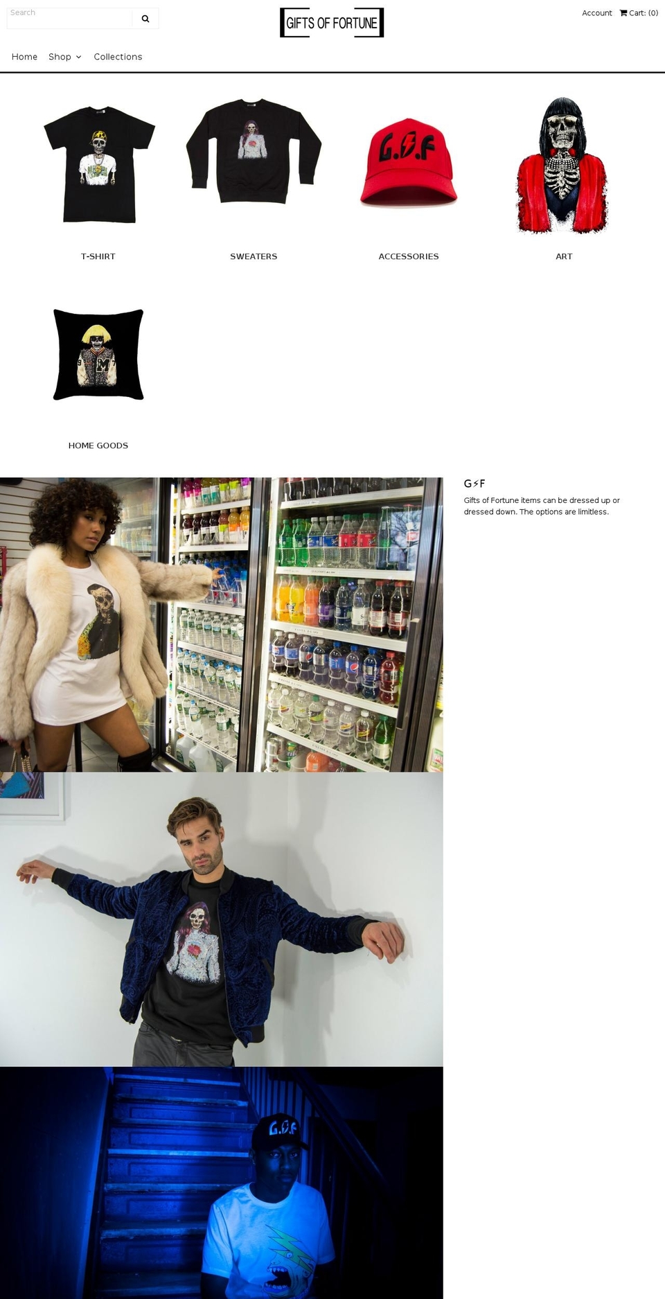 giftsoffortune.com shopify website screenshot