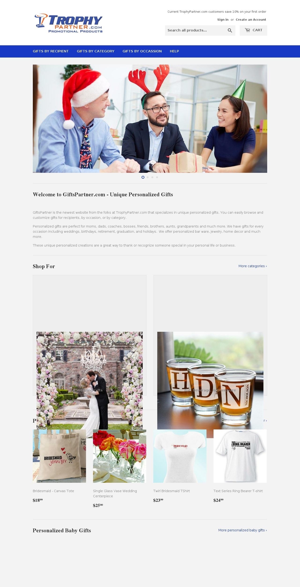 giftspartner.com — Shopify storefront screenshot
