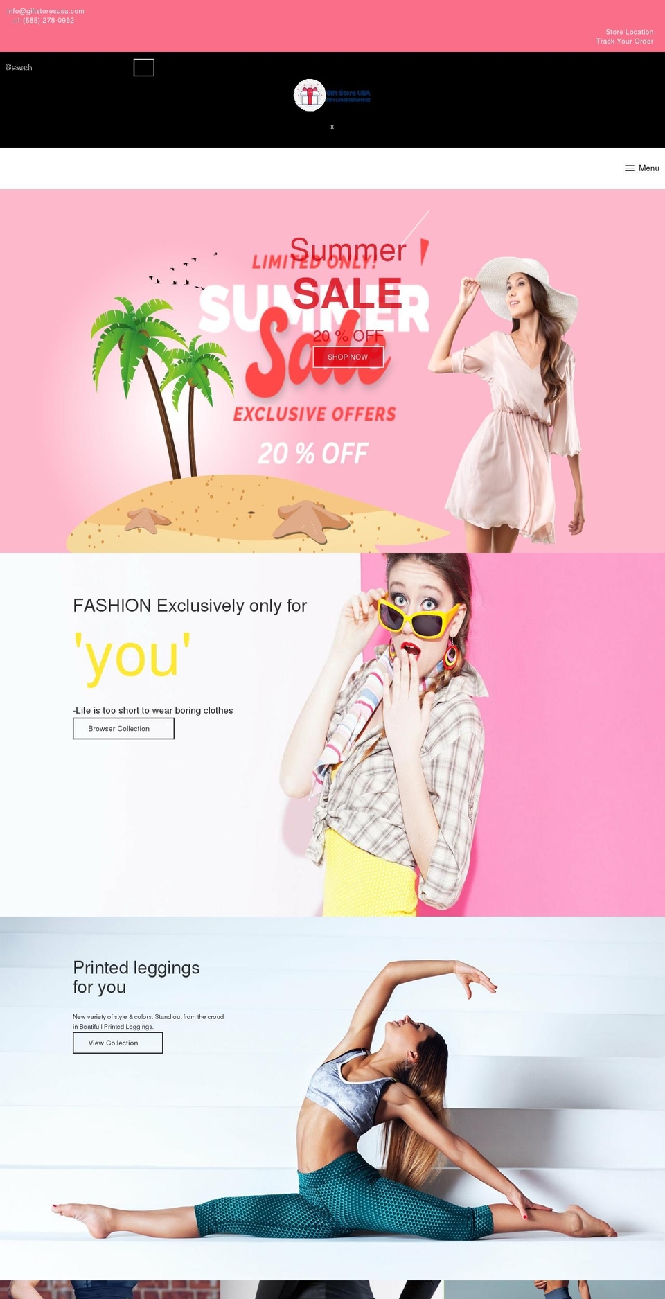 giftstoresusa.com shopify website screenshot