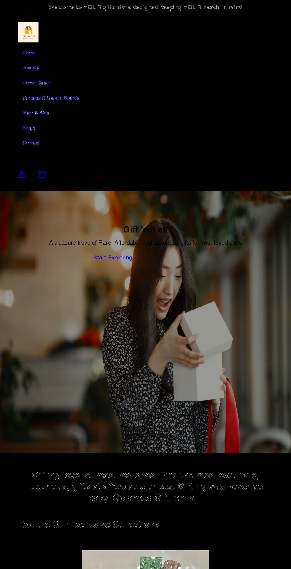 giftstrove.com shopify website screenshot