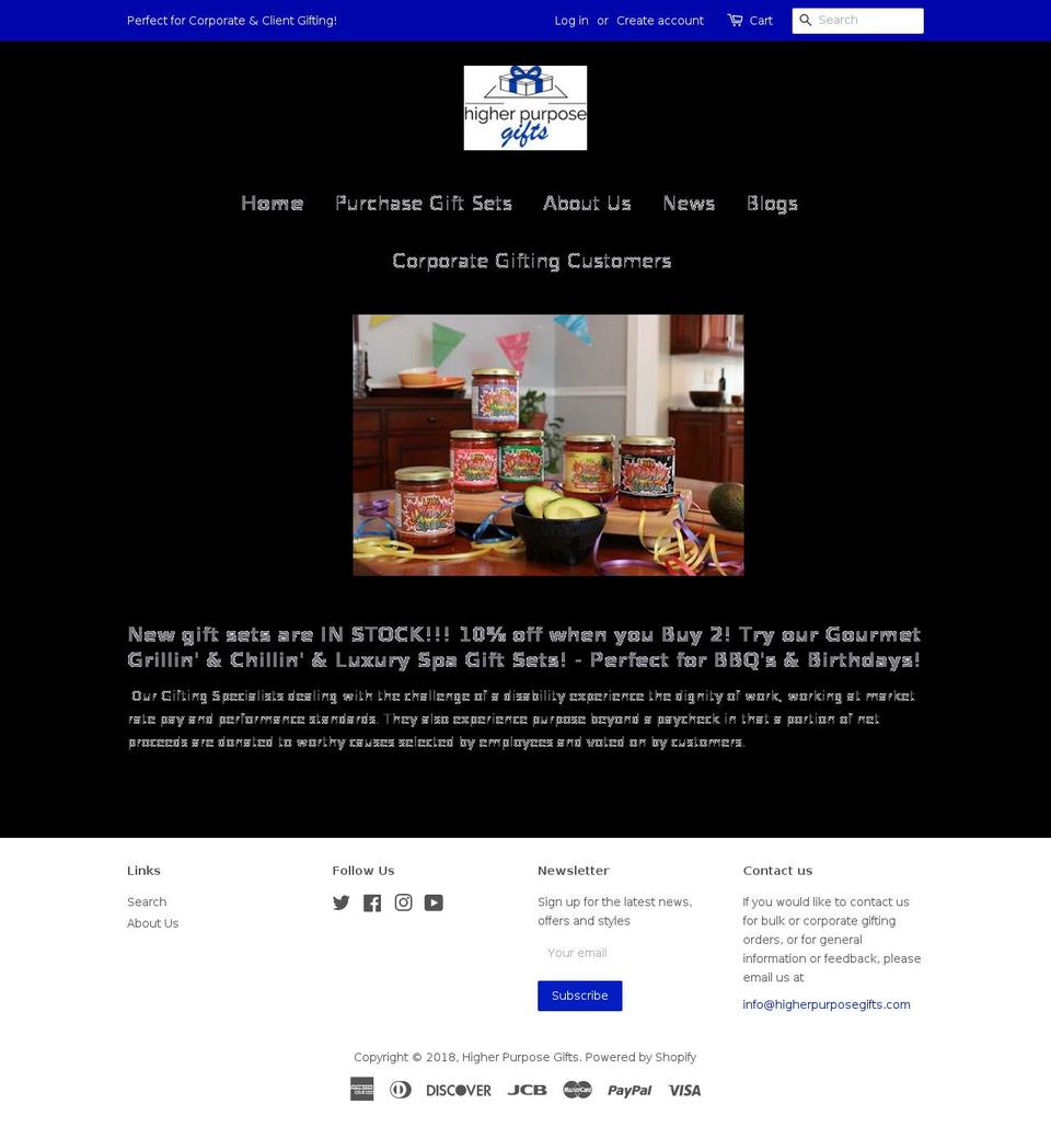 giftswithhigherpurpose.com — Shopify storefront screenshot