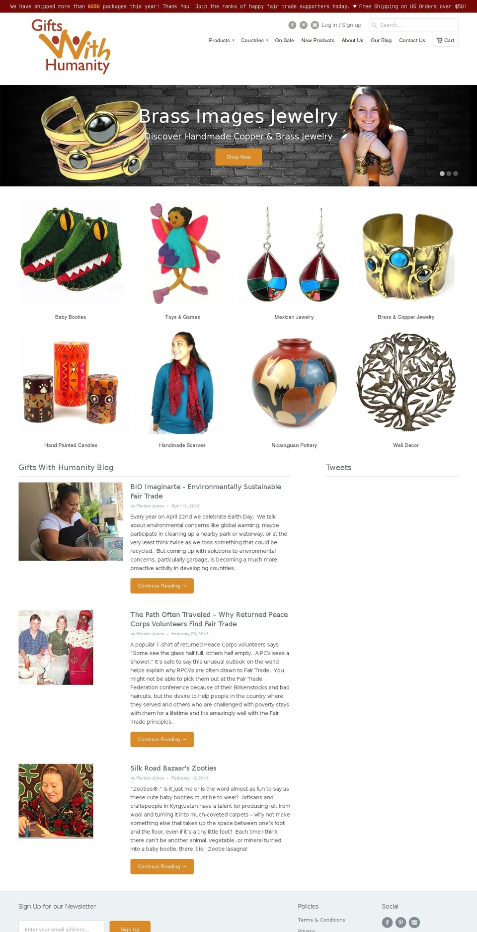 giftswithhumanity.com shopify website screenshot