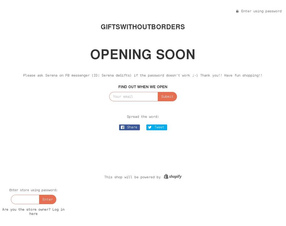 giftswithoutborders.com shopify website screenshot