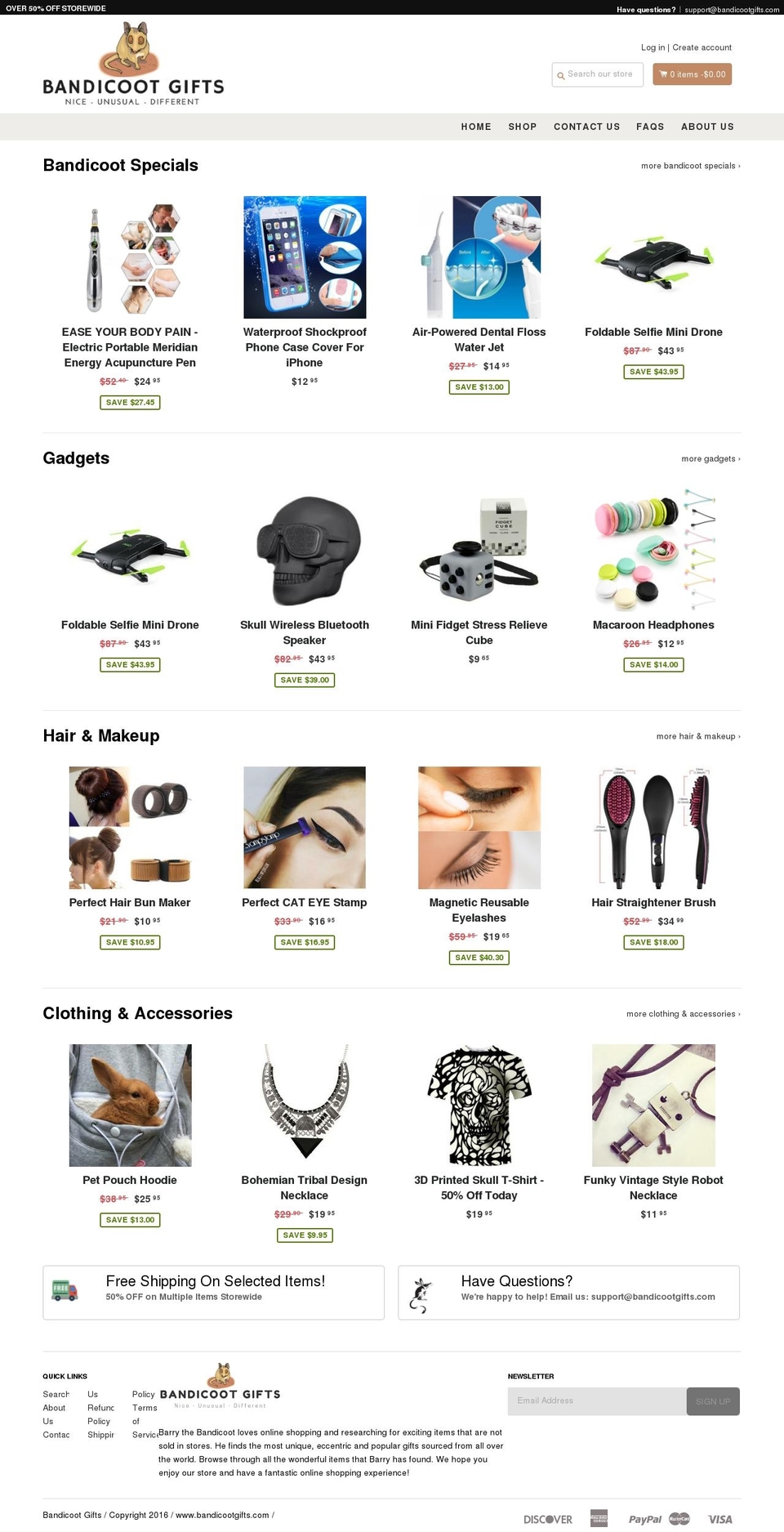 giftsystore.com — Shopify storefront screenshot