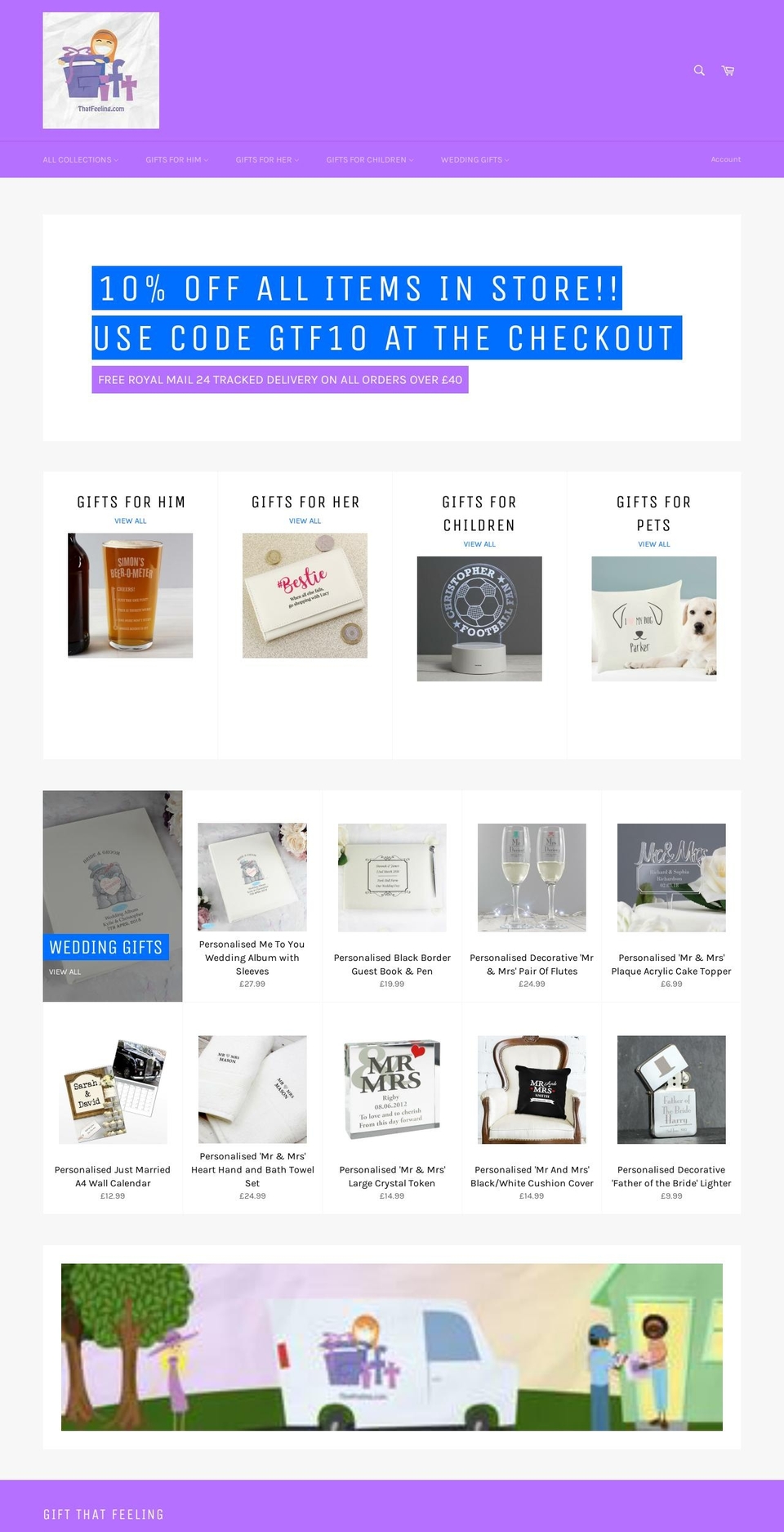 giftthatfeeling.com — Shopify storefront screenshot