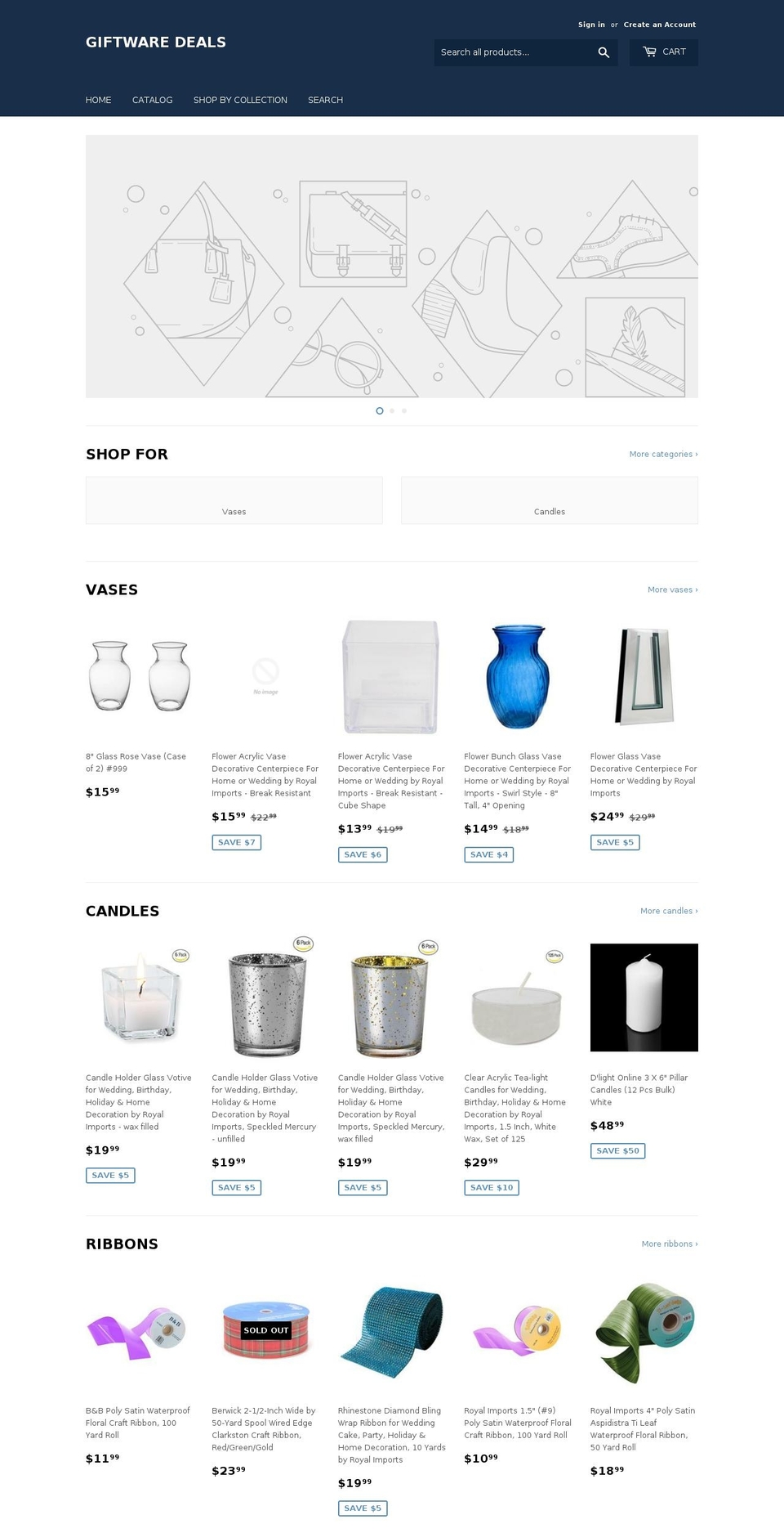 giftwaredeals.com shopify website screenshot