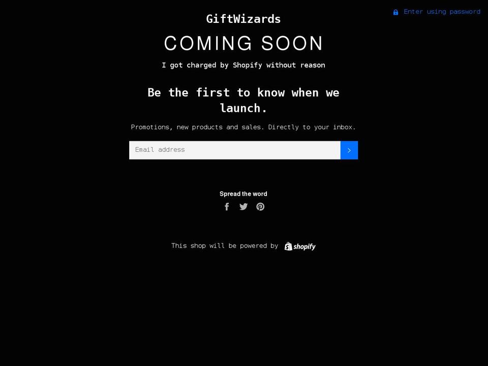 Shopify store template Shopify theme site example giftwizards.myshopify.com