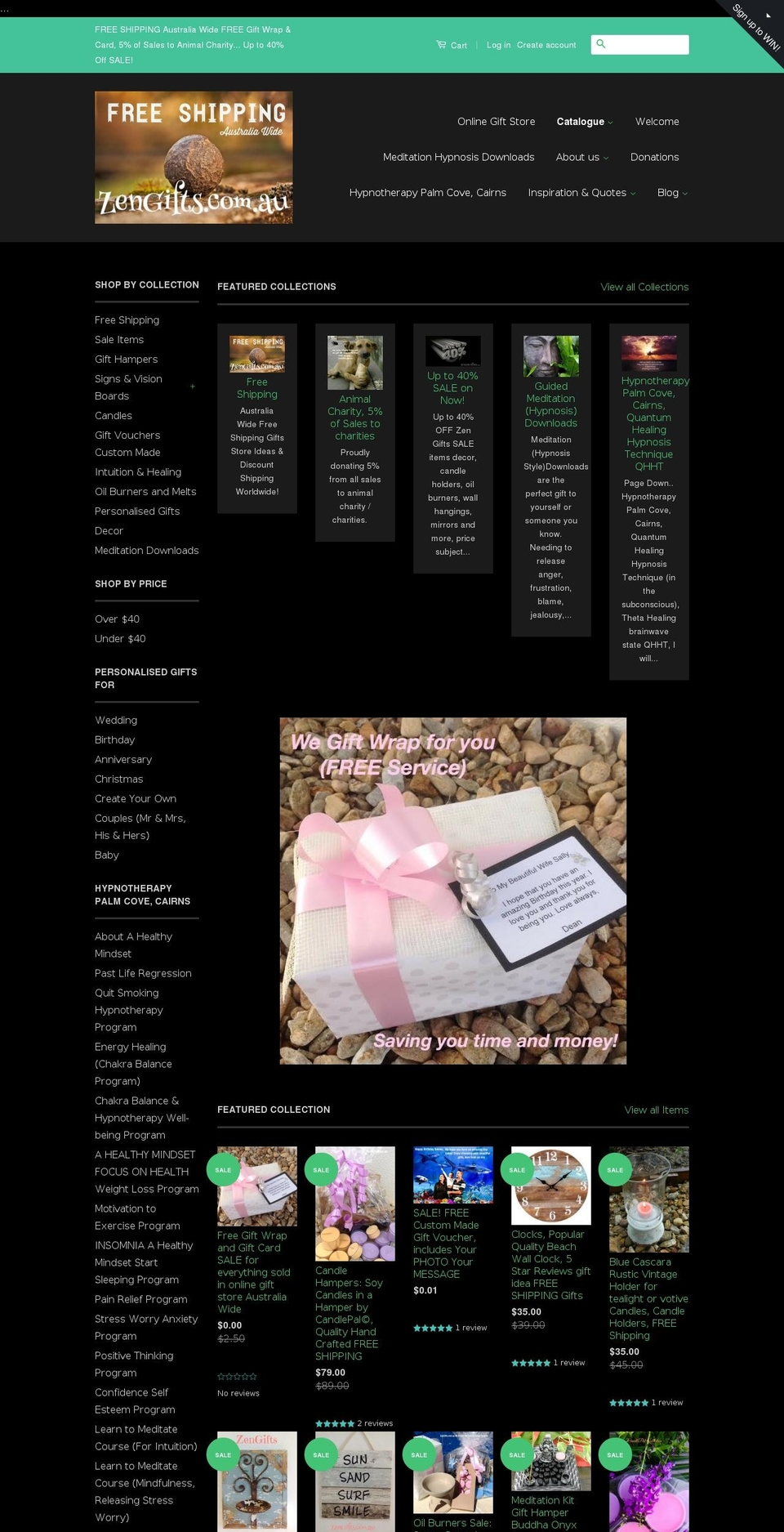 giftwrapped.com.au shopify website screenshot