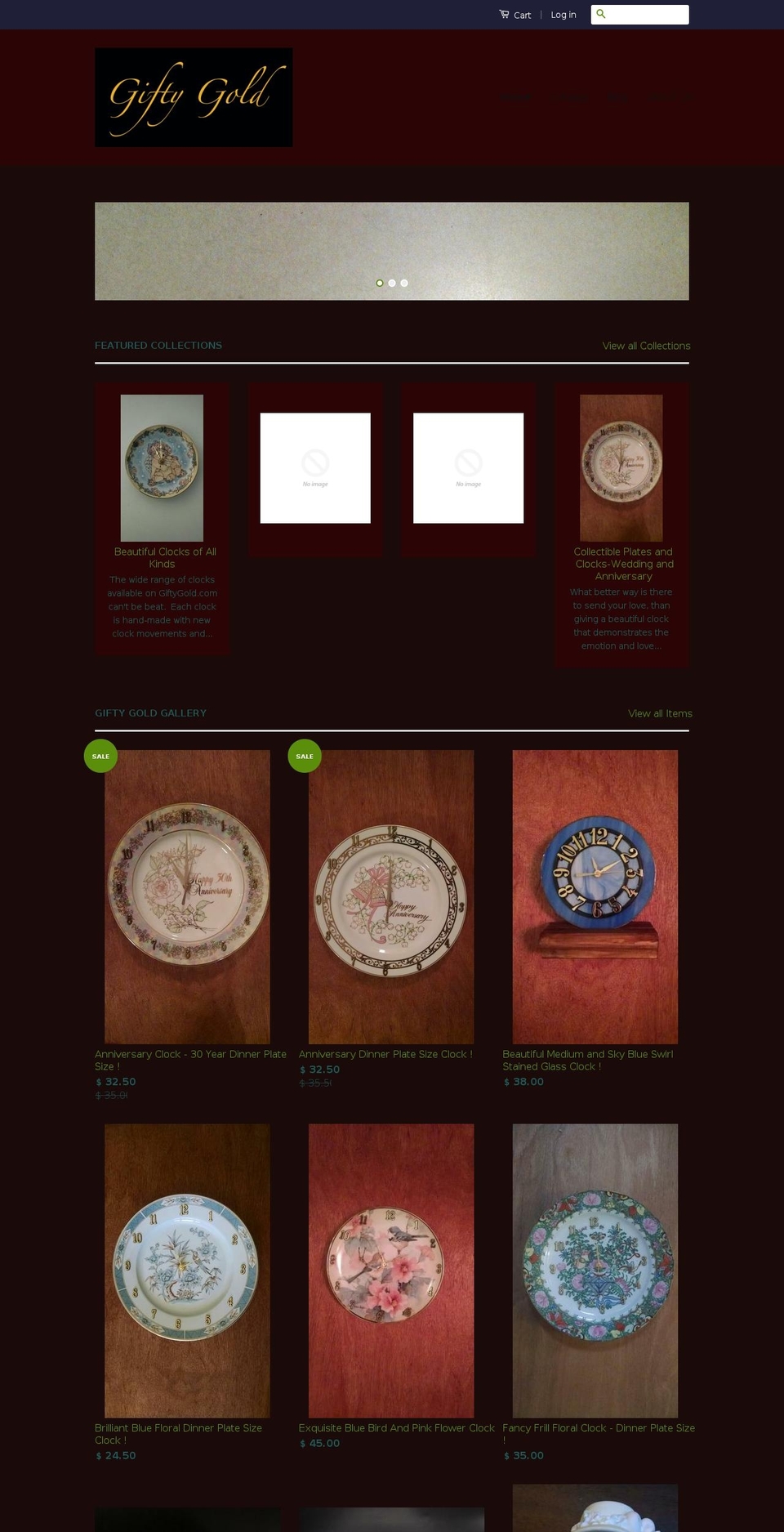 giftygold.com — Shopify storefront screenshot