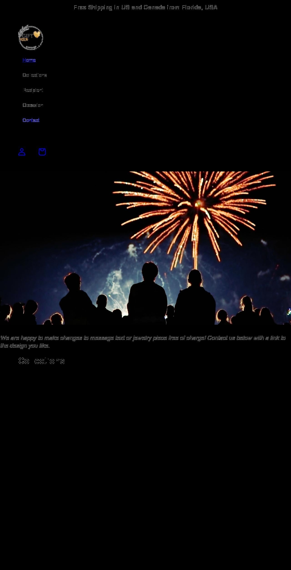 giftyourheart.com shopify website screenshot