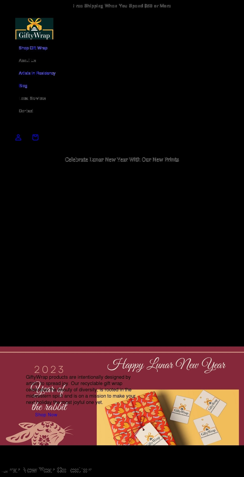 giftywrap.com shopify website screenshot