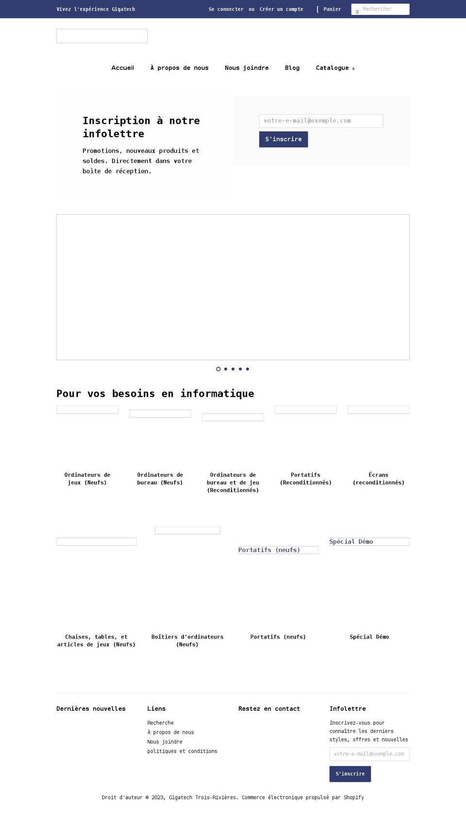 giga-tech.net shopify website screenshot