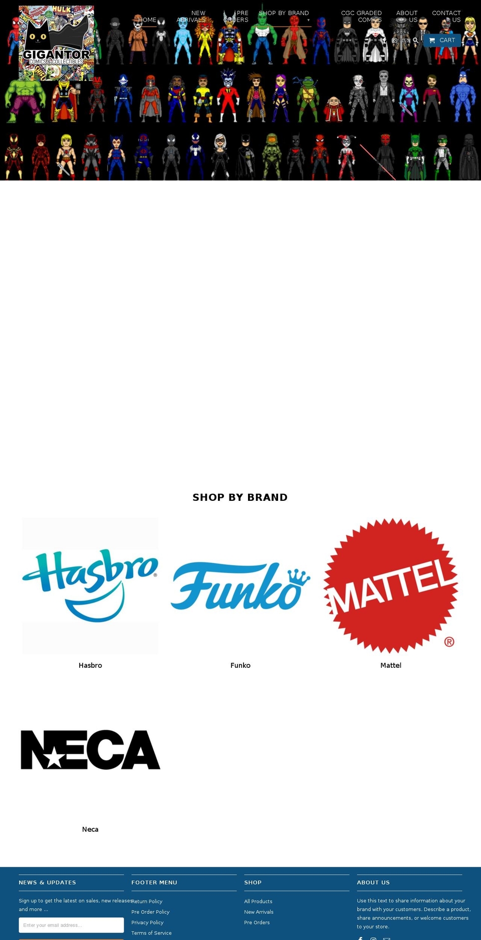 gigantorcnc.com — Shopify storefront screenshot