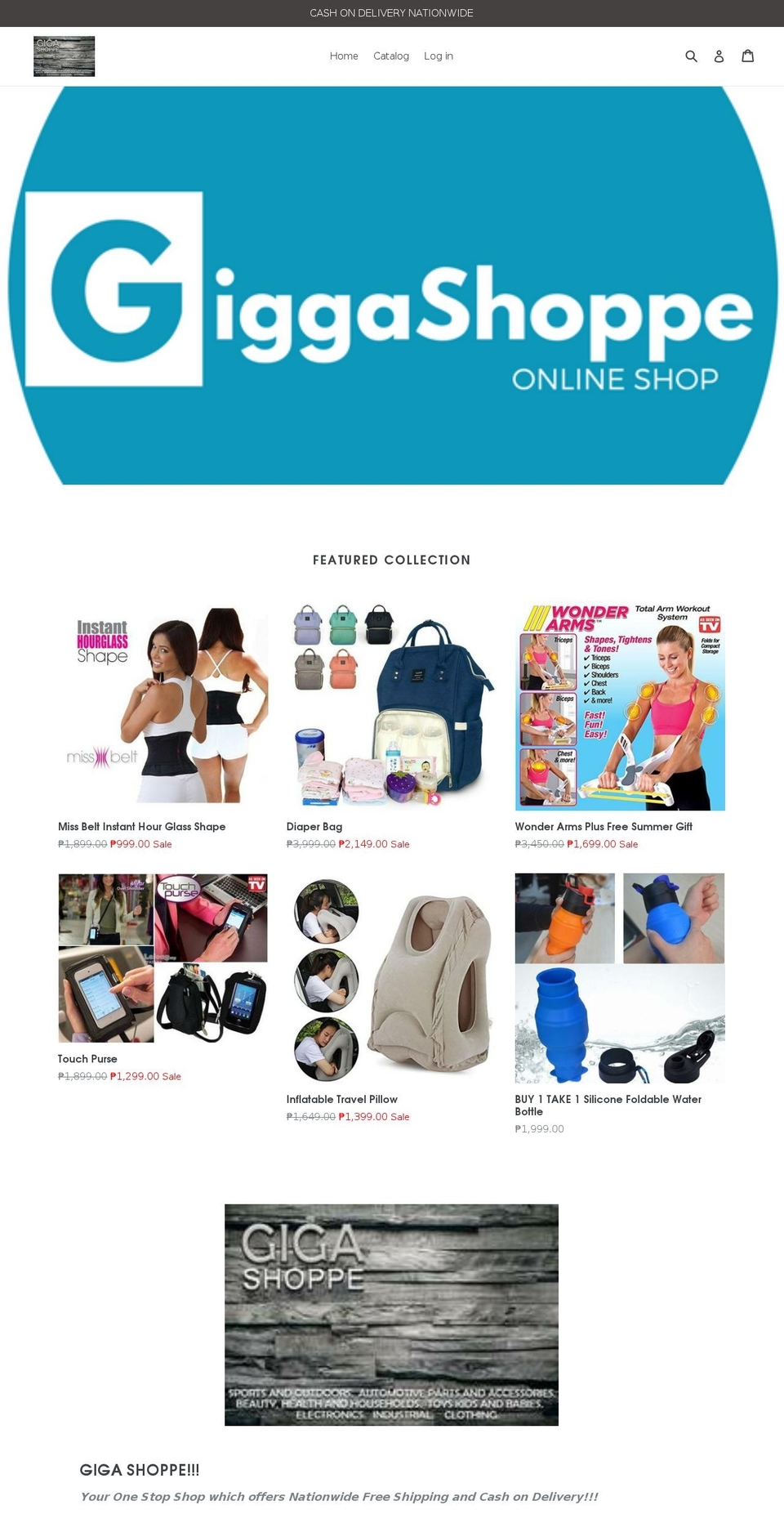 gigashoppe.com — Shopify storefront screenshot