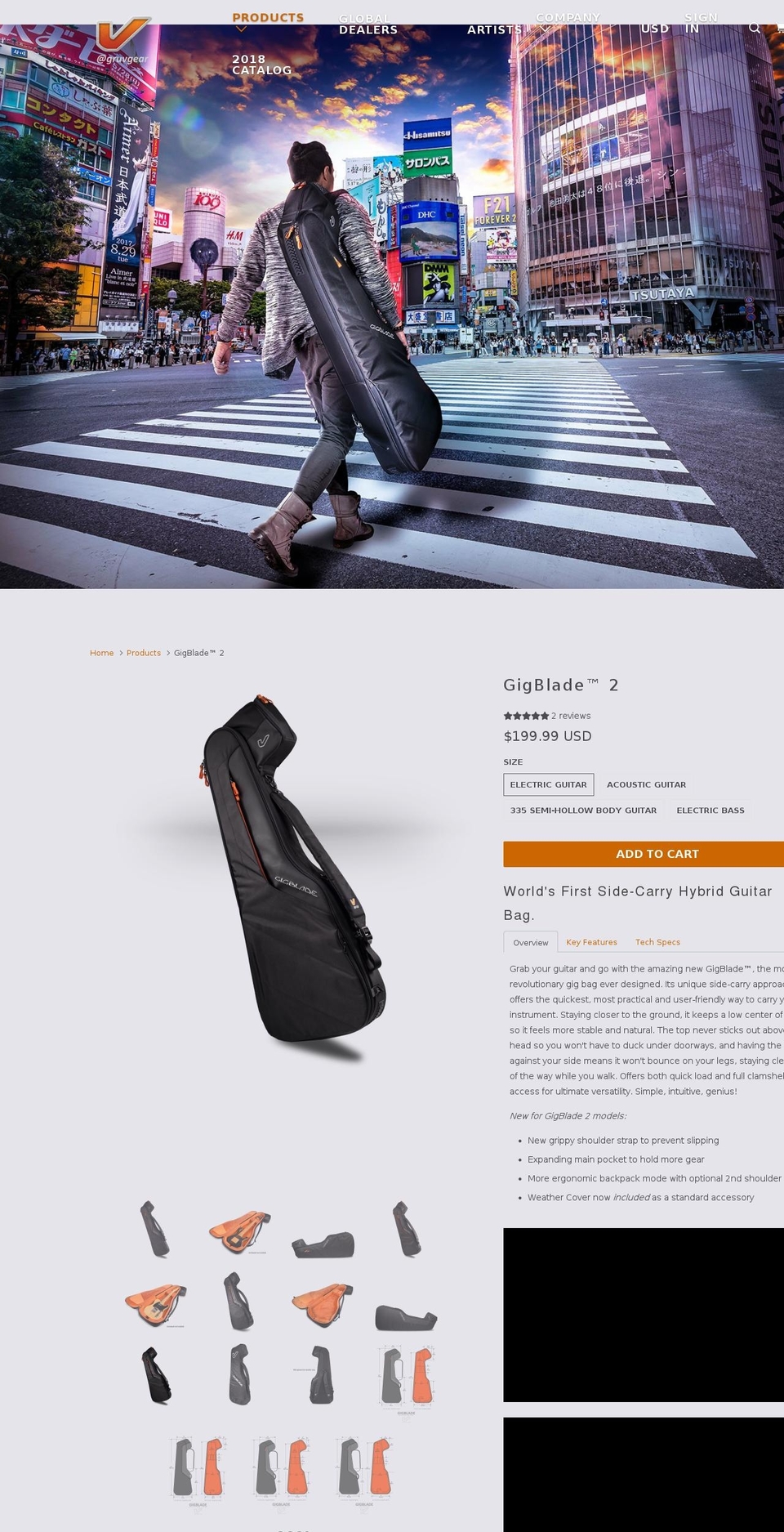 gigblade.com — Shopify storefront screenshot