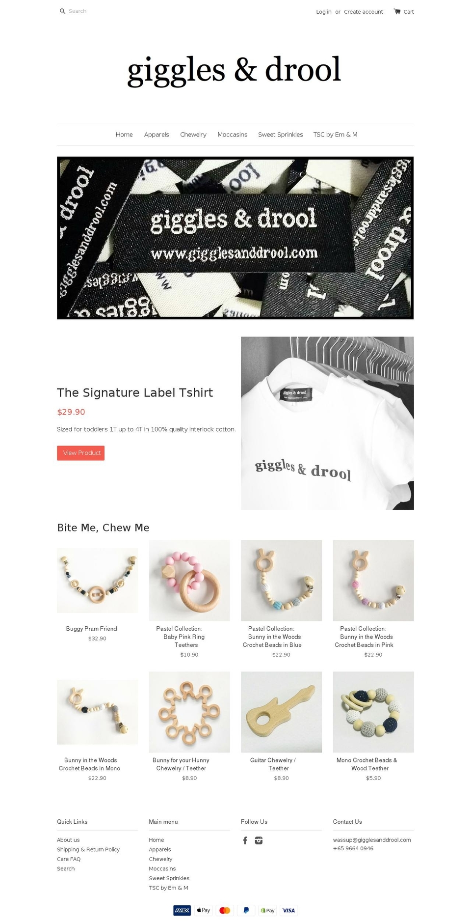 gigglesanddrool.com — Shopify storefront screenshot