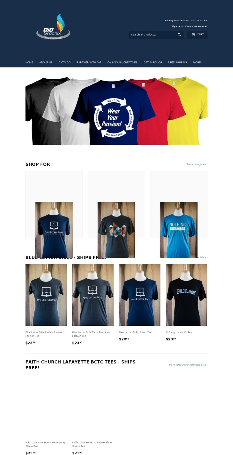 giggraphix.com — Shopify storefront screenshot