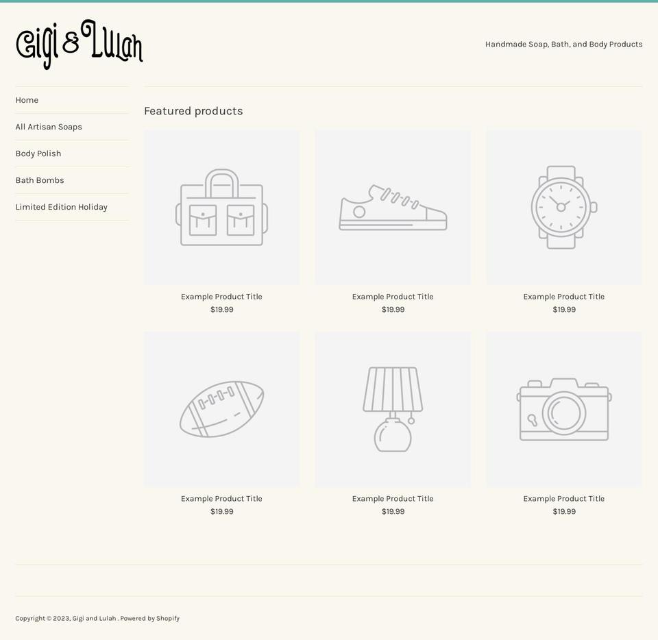 gigi-and-lulah.myshopify.com shopify website screenshot