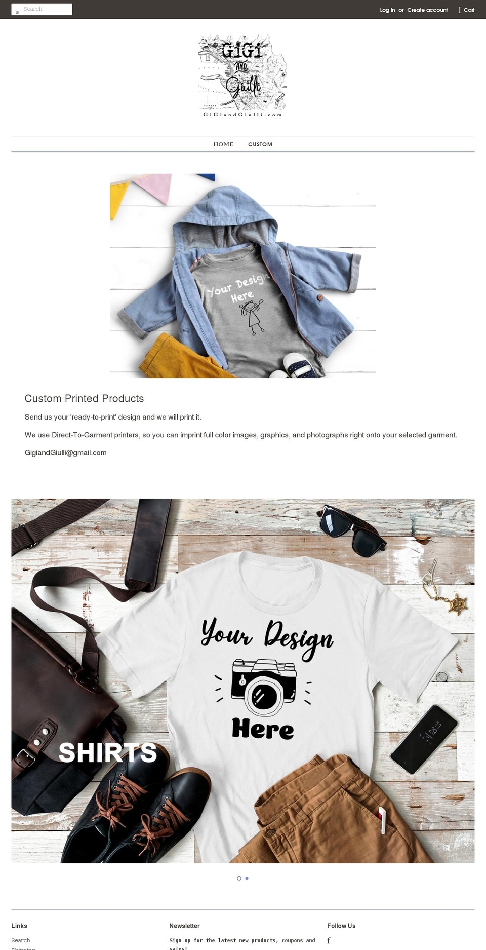 gigiandgiulli.com shopify website screenshot