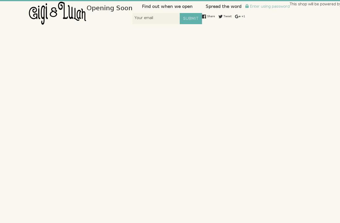 gigiandlulah.com — Shopify storefront screenshot