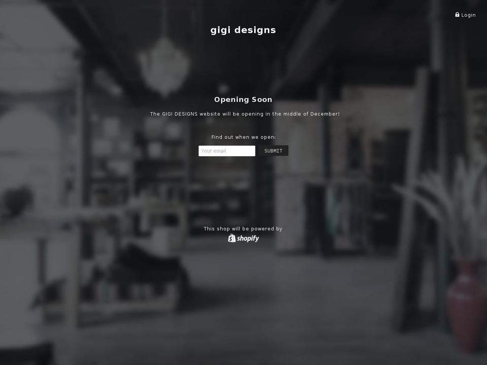 gigidesigns.com.au shopify website screenshot