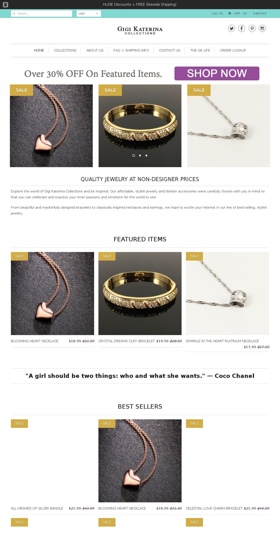 gigikaterina.com shopify website screenshot