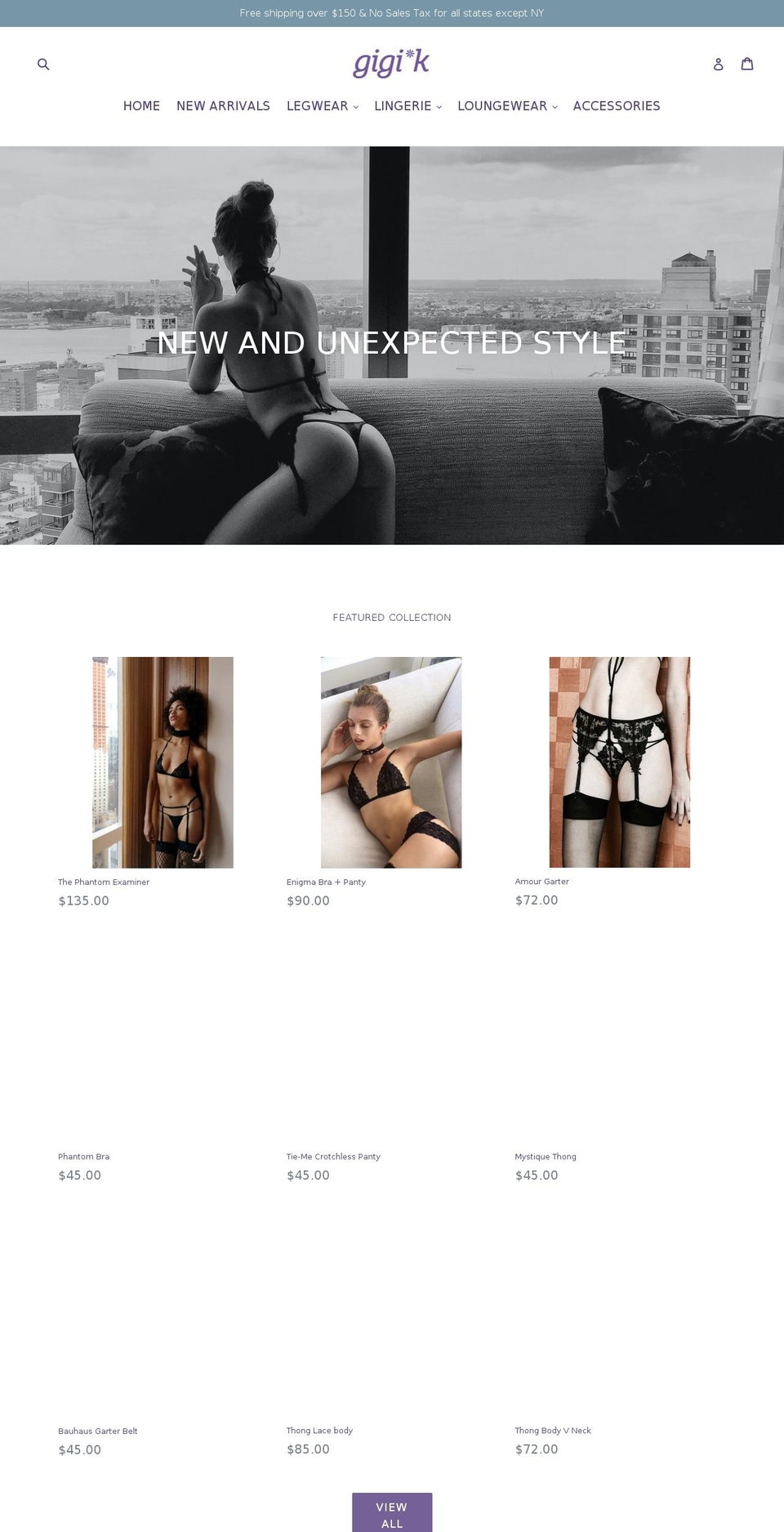 gigikcollection.com — Shopify storefront screenshot