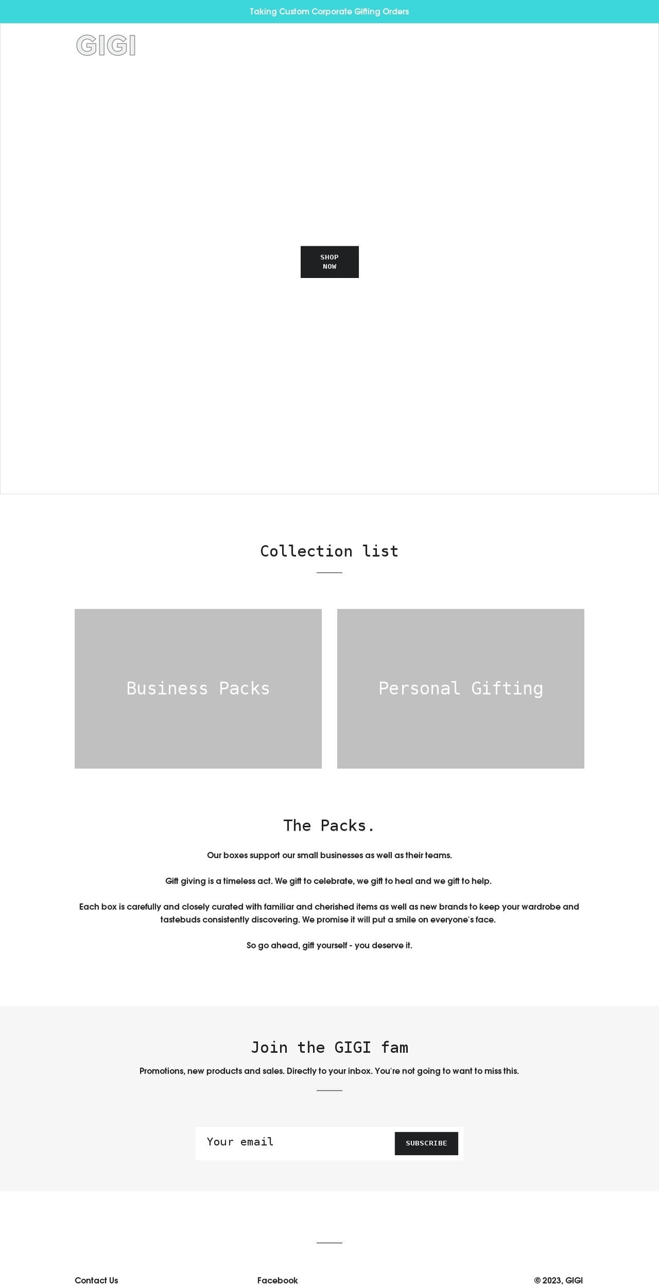 gigilany.com shopify website screenshot